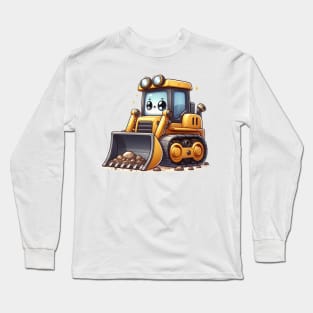 Cute Bulldozer Long Sleeve T-Shirt